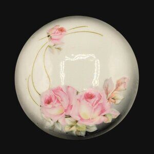 JSV Germany Porcelain Floral Trinket Jewelry Box Johann Seltmann Vohenstraub